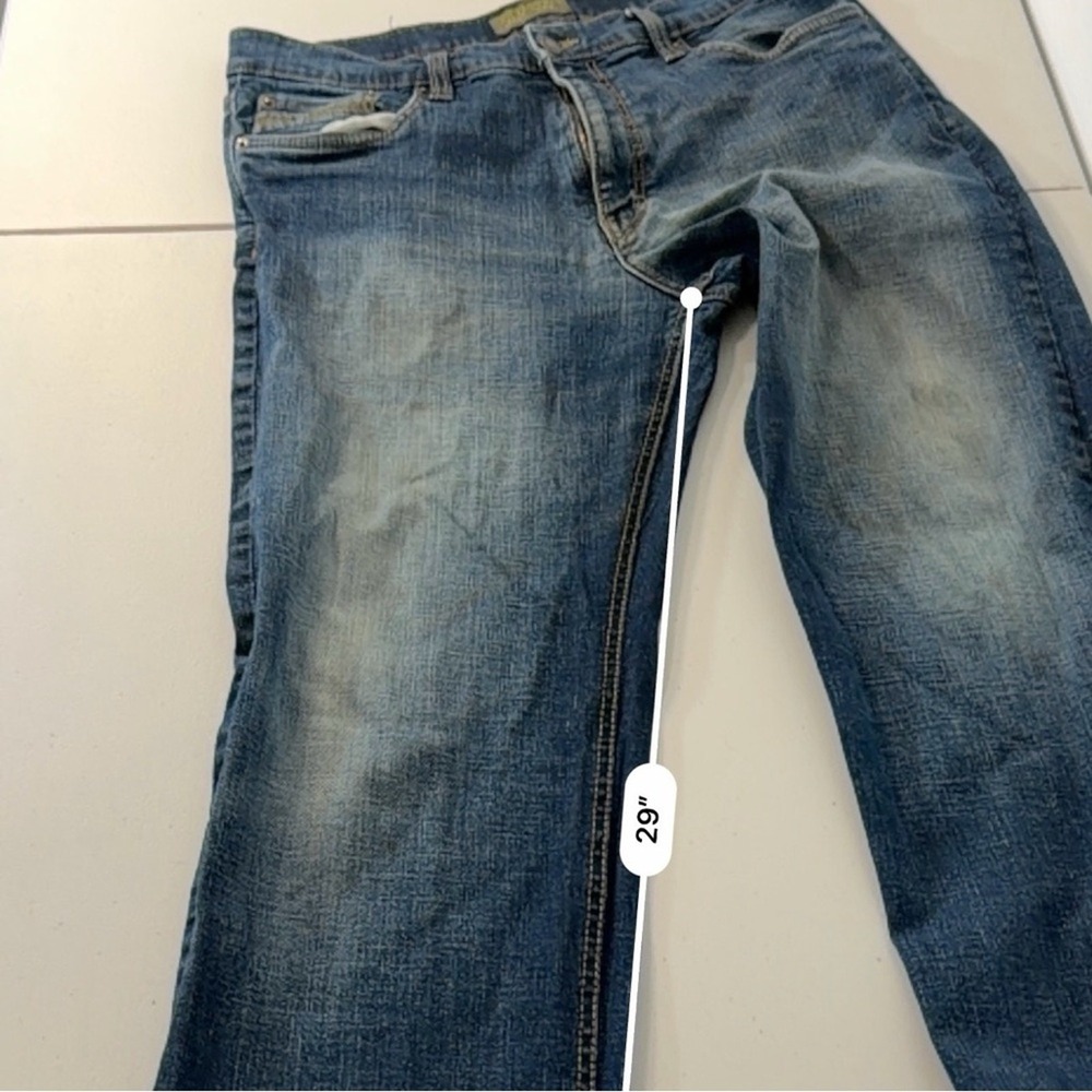 Urban Star Men's Straight-Leg Jeans in Dark Indigo - Picture 7 of 8